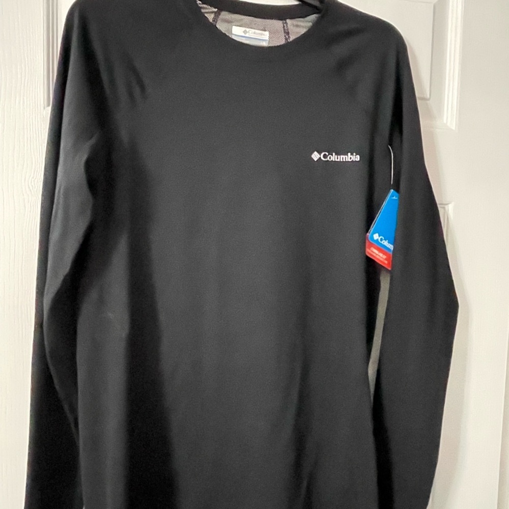 Columbia ladies black long sleeve shirt large